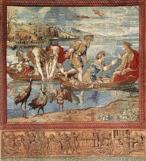 RAFFAELLO Sanzio The Miraculous Draught of Fishes oil painting picture